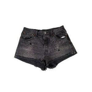 Women's Levi's Denim Shorts Black 29 Waist